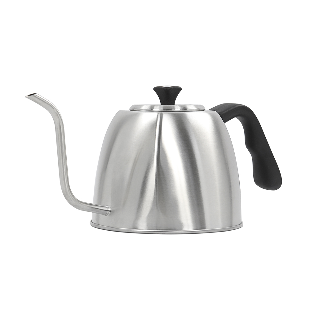 фото Чайник для кофе marta mt-3083 для плиты 1 л, бариста, черный жемчуг