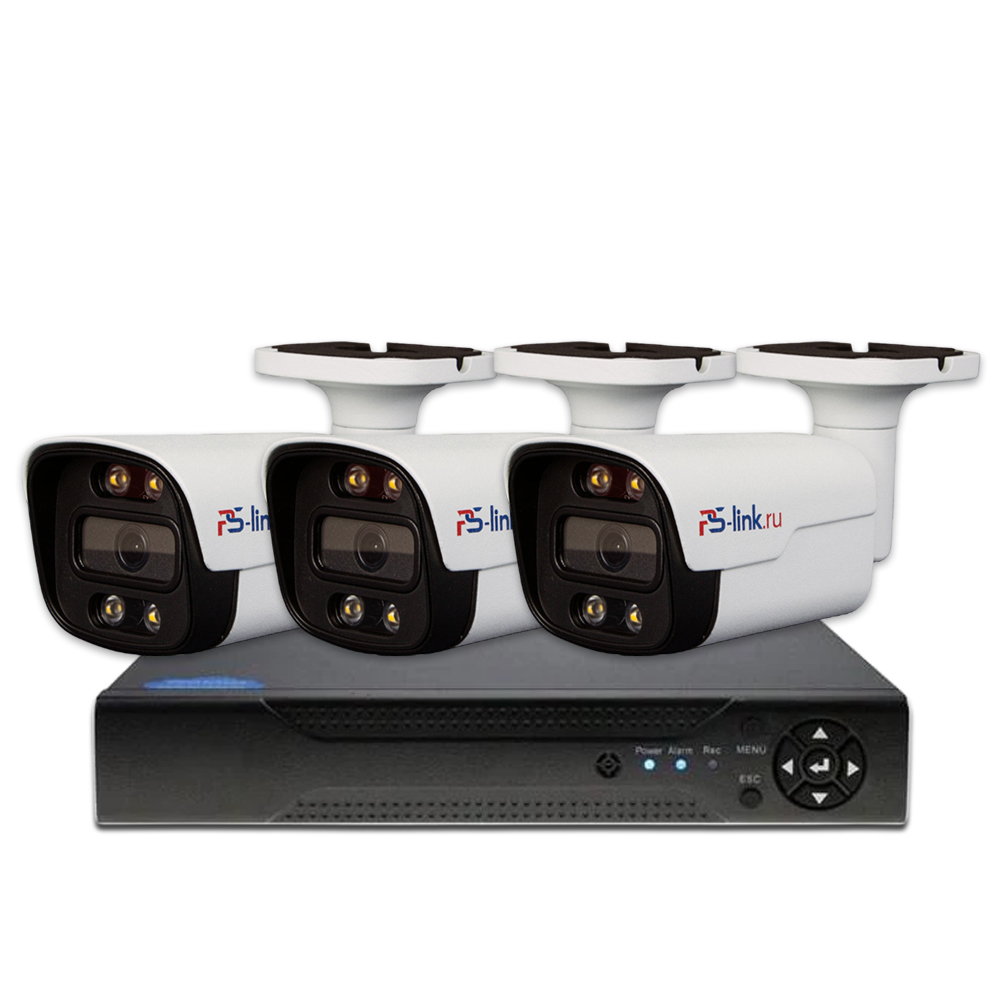 Комплект видеонаблюдения AHD 5Мп Ps-Link KIT-C503HDC / 3 камеры / FullColor, Белый, KIT-C503HDC
Комплект видеонаблюдения AHD 5Мп Ps-Link KIT-C503HDC / 3 камеры / FullColor, Белый, KIT-C503HDC