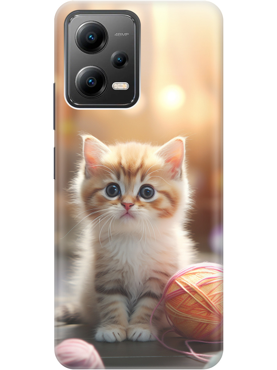 Силиконовый чехол на Xiaomi Poco X5 5G с принтом "Котенок и нити" прозрачный, Белый;желтый;розовый, 20010385
Силиконовый чехол на Xiaomi Poco X5 5G с принтом "Котенок и нити" прозрачный, Белый;желтый;розовый, 20010385