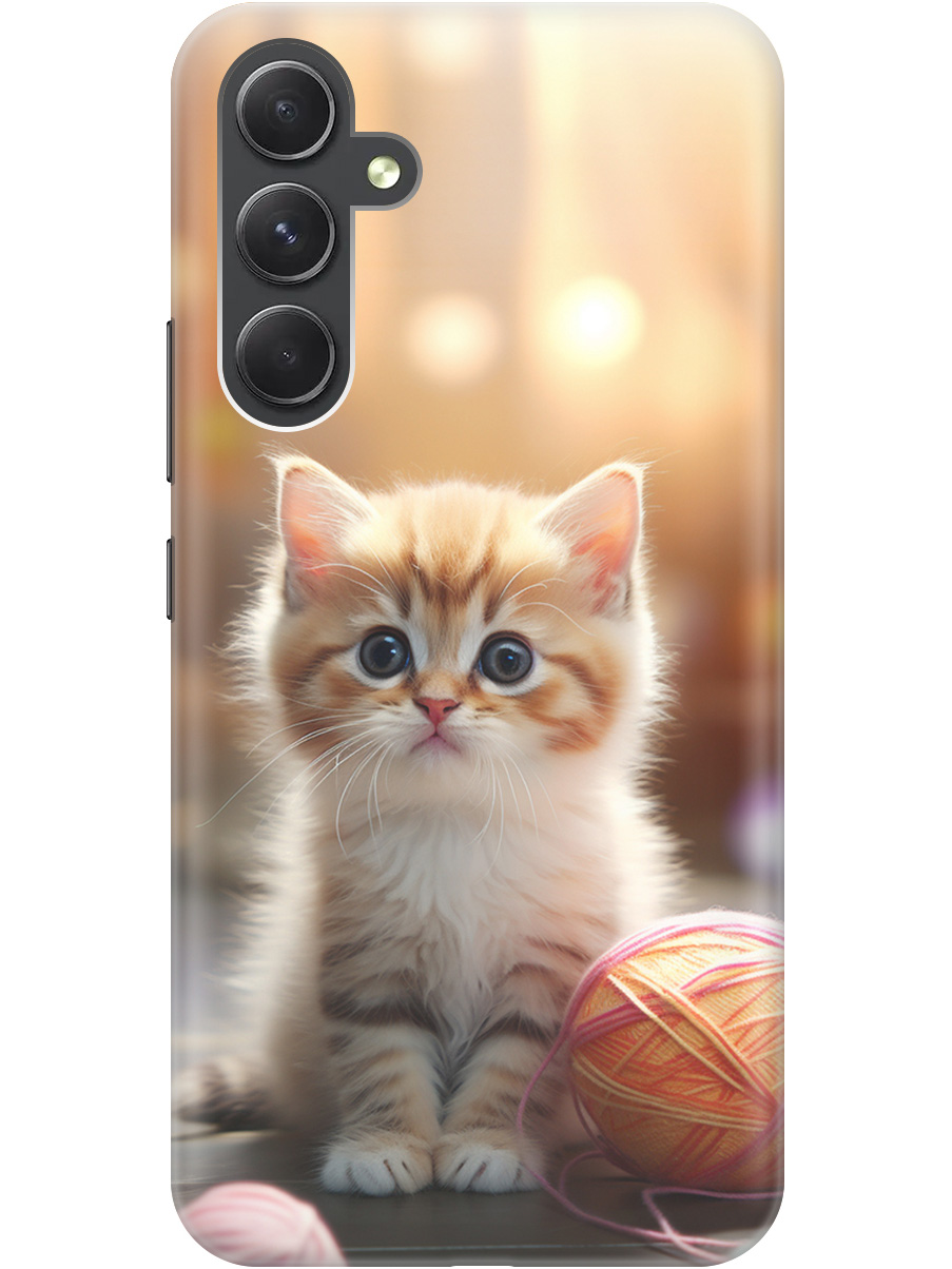 Силиконовый чехол на Samsung Galaxy A54 5G с принтом "Котенок и нити" прозрачный, Белый;желтый;розовый, 20010214
Силиконовый чехол на Samsung Galaxy A54 5G с принтом "Котенок и нити" прозрачный, Белый;желтый;розовый, 20010214