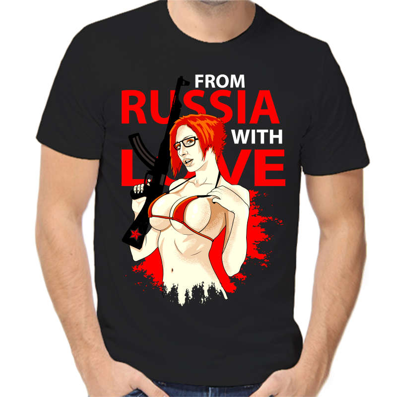Футболка мужская черная 50 р-р с надписью Россия from Russia with love 5, Черный, fm_russia_2_
Футболка мужская черная 50 р-р с надписью Россия from Russia with love 5, Черный, fm_russia_2_