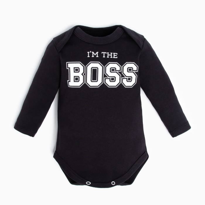 Крошка Я Боди детское с длинным рукавом Крошка Я "Little Boss", рост 62-68 см, цвет чёрный, 402054
Крошка Я Боди детское с длинным рукавом Крошка Я "Little Boss", рост 62-68 см, цвет чёрный, 402054