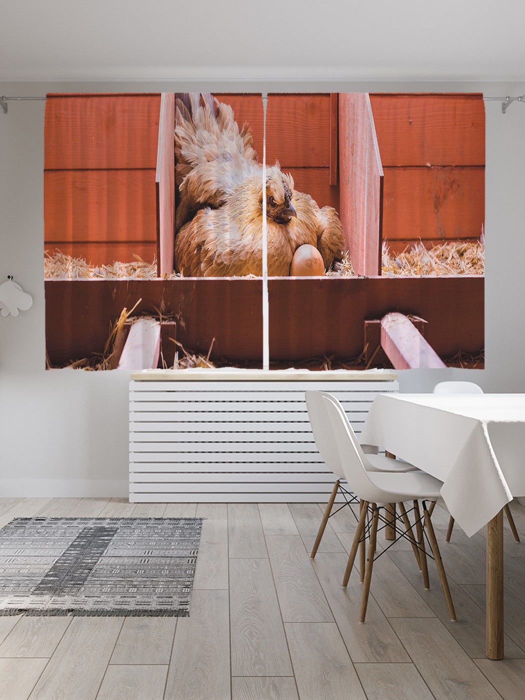 Классические шторы JoyArty "Курица на насесте", серия Oxford DeLux, 2 полотна 145x180 см, Курица на насесте
Классические шторы JoyArty "Курица на насесте", серия Oxford DeLux, 2 полотна 145x180 см, Курица на насесте