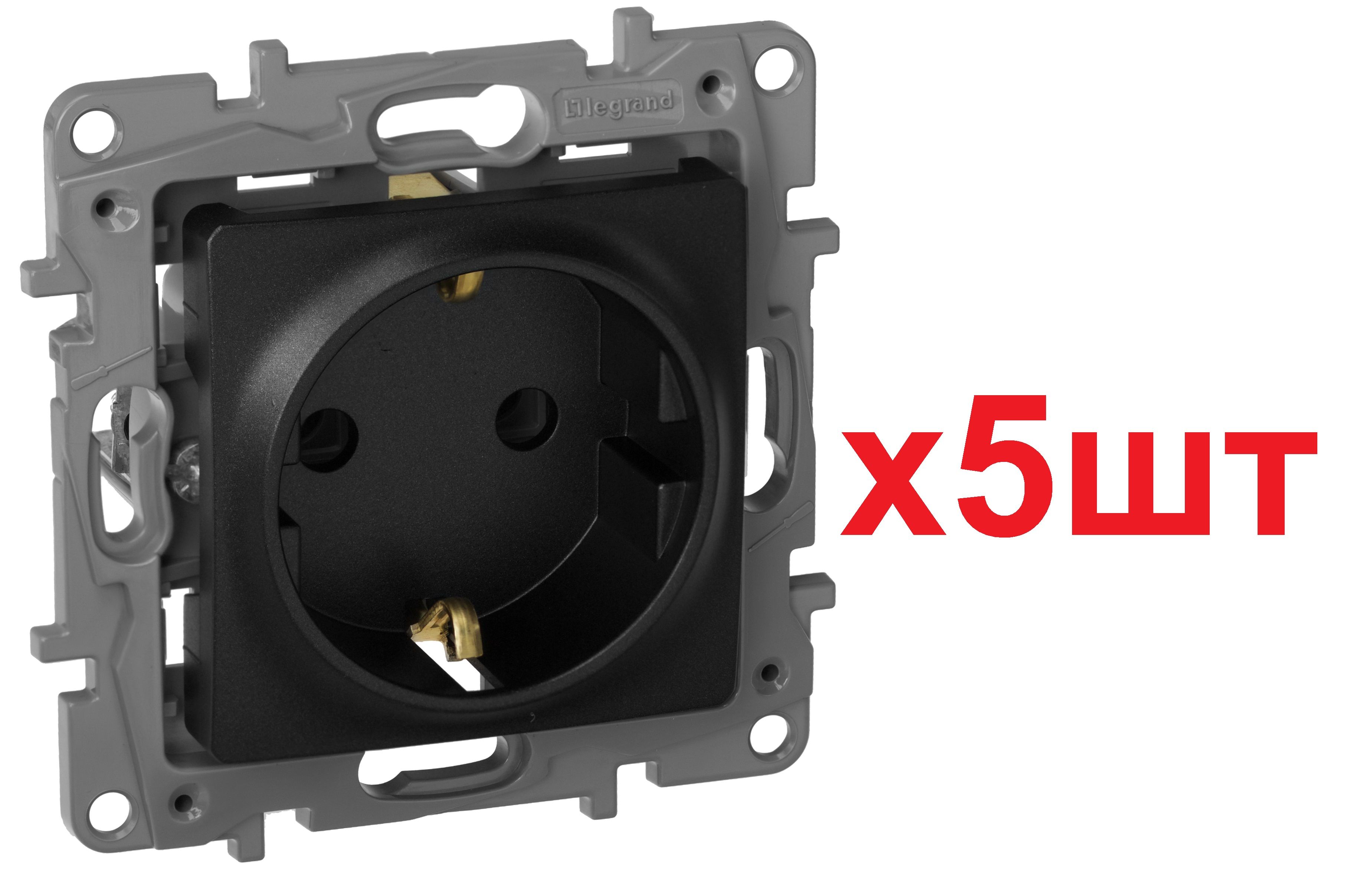 Legrand Etika Антрацит Розетка с/з, винт. клеммы, 16А, 250 В 672621 (5шт), Черный, Etika_16_Скрытый_5
Legrand Etika Антрацит Розетка с/з, винт. клеммы, 16А, 250 В 672621 (5шт), Черный, Etika_16_Скрытый_5