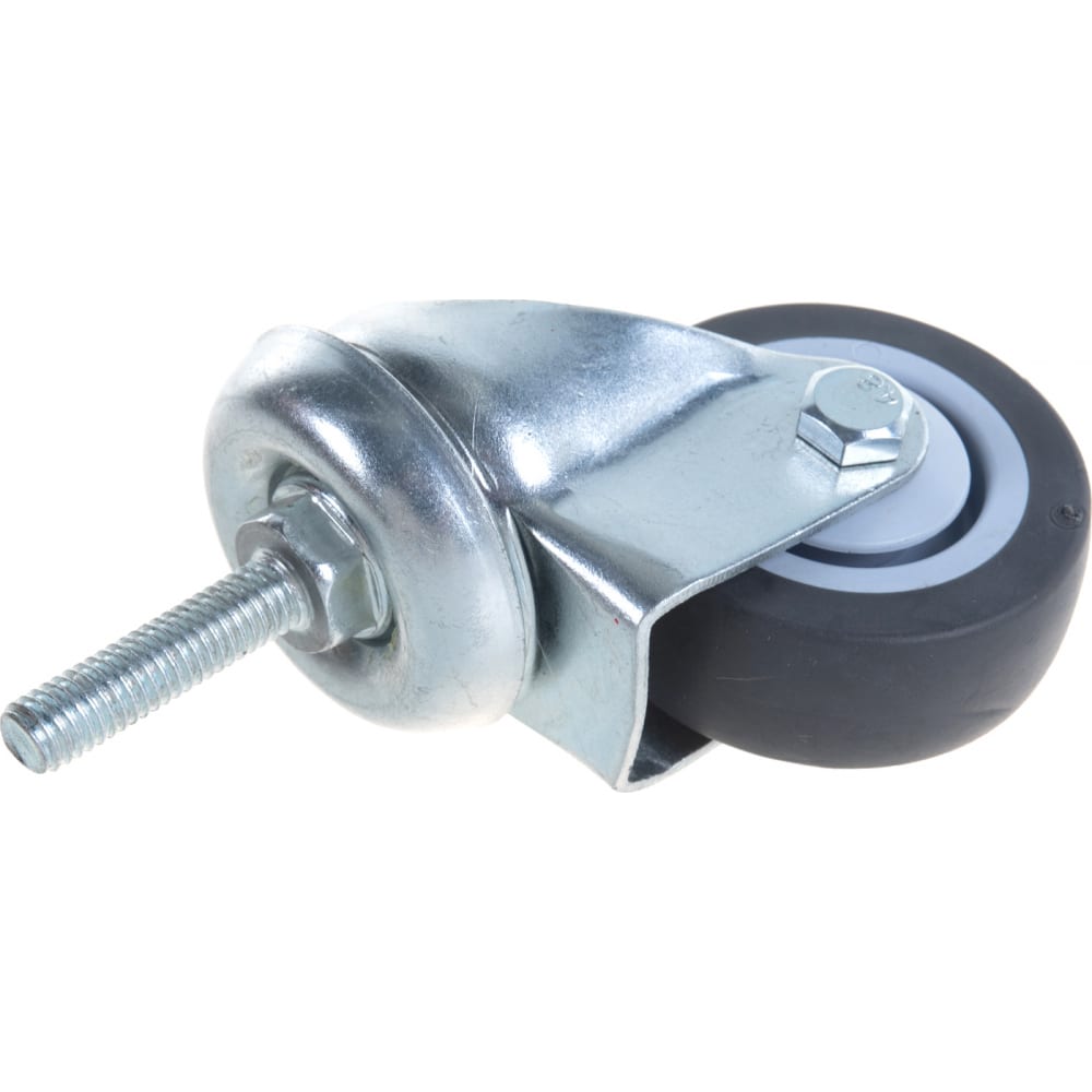 Поворотное колесо Brante 50 мм на штыре М8 серая резина NF-0123 104950, Серый 
Поворотное колесо Brante 50 мм на штыре М8 серая резина NF-0123 104950, Серый