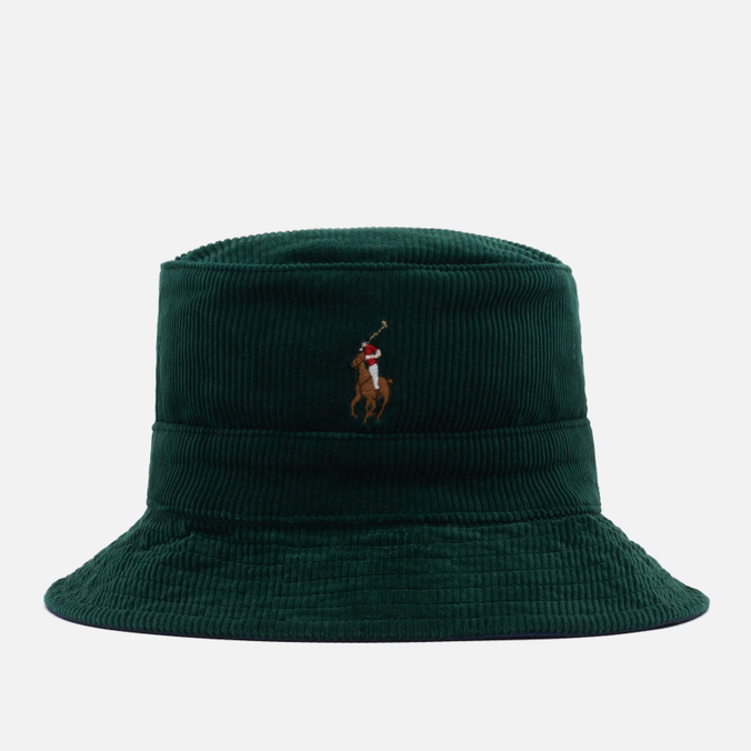 фото Панама polo ralph lauren multicoloured signature embroidered pony corduroy зеленый, р. s-m