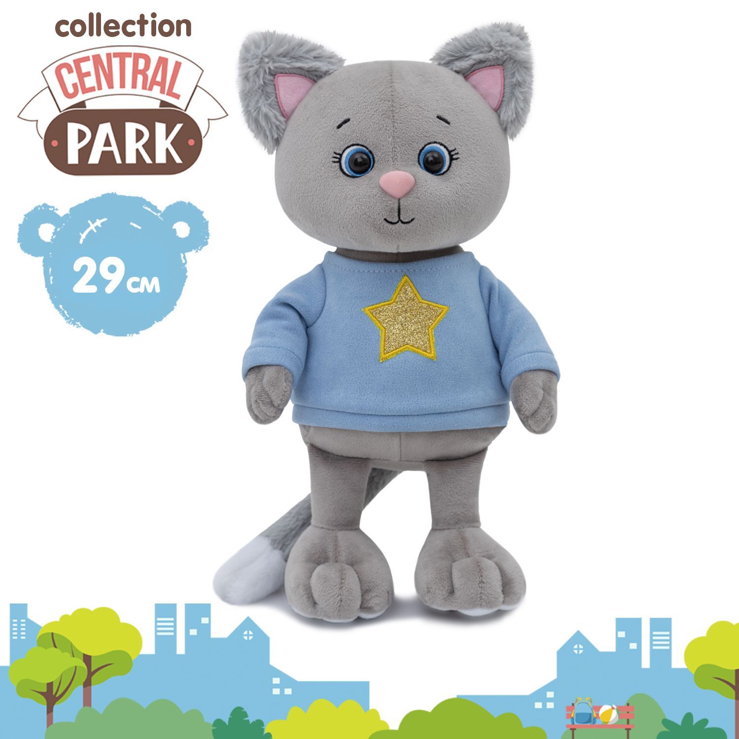 Мягкая игрушка Kult of toys Котик Грей в толстовке со звездой серый 29 см, Серебристый, мия и грей
Мягкая игрушка Kult of toys Котик Грей в толстовке со звездой серый 29 см, Серебристый, мия и грей
