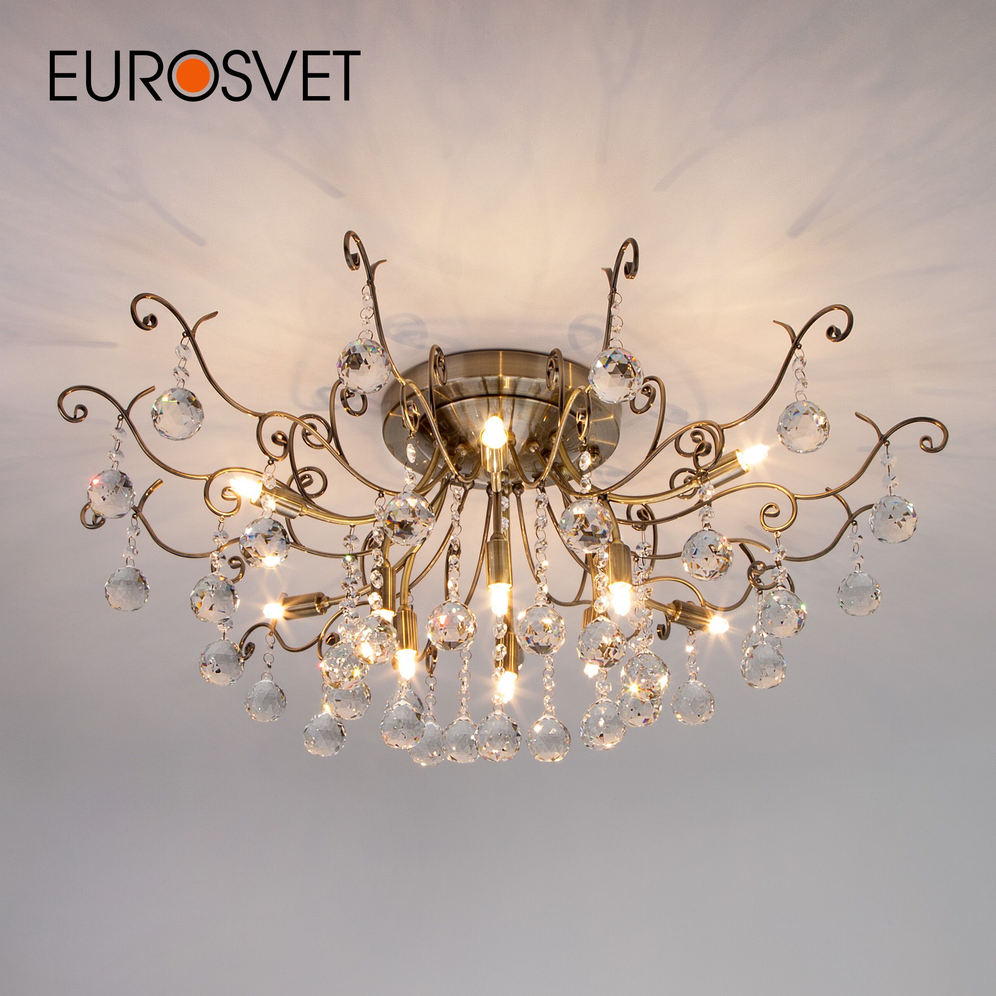 Потолочная люстра с хрусталем Eurosvet Vita 10042/12 G9 античная бронза, 10042/12 античная бронза/прозрачный хрусталь
Потолочная люстра с хрусталем Eurosvet Vita 10042/12 G9 античная бронза, 10042/12 античная бронза/прозрачный хрусталь