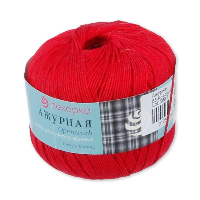Пряжа Пехорка Ажурная, 100% хлопок, 10 шт по 50 г, 280 м, цвет 088 красный мак, Ажурная, 100% хлопок, 10 шт по 50 г, 280 м, цвет 088 красный мак
Пряжа Пехорка Ажурная, 100% хлопок, 10 шт по 50 г, 280 м, цвет 088 красный мак, Ажурная, 100% хлопок, 10 шт по 50 г, 280 м, цвет 088 красный мак