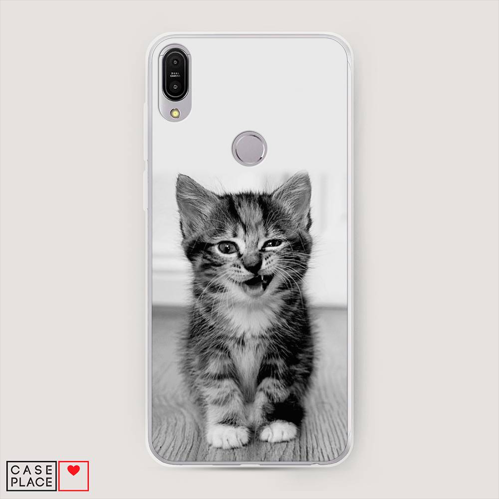 фото Чехол awog "подмигивающий котенок" для asus zenfone max pro zb602kl