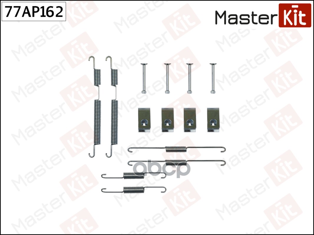 Установочный комплект тормозных колодок MASTERKIT 77ap162, Комплект установочный тормозных колодок
Установочный комплект тормозных колодок MASTERKIT 77ap162, Комплект установочный тормозных колодок