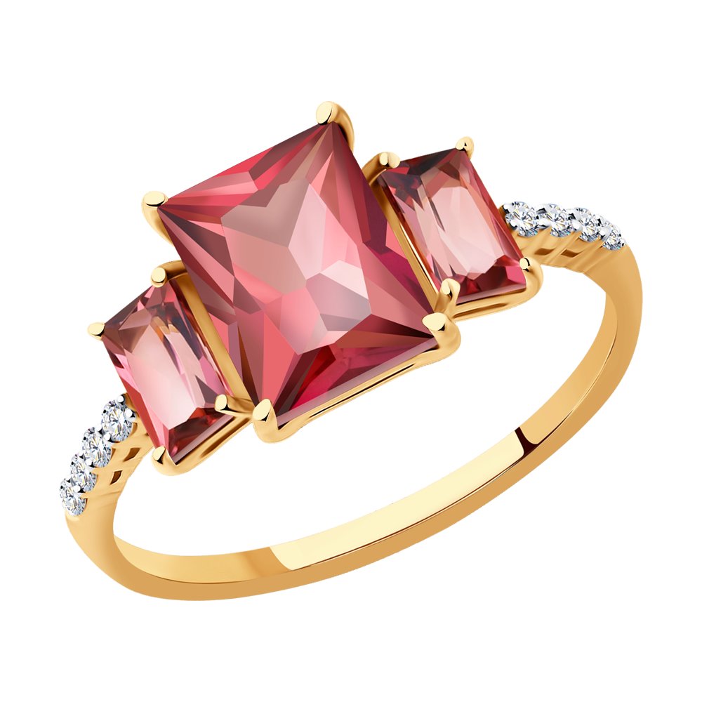 Кольцо из красного золота с бриллиантом/турмалином р. , SOKOLOV Diamonds 6014208, 6014208
Кольцо из красного золота с бриллиантом/турмалином р. , SOKOLOV Diamonds 6014208, 6014208
