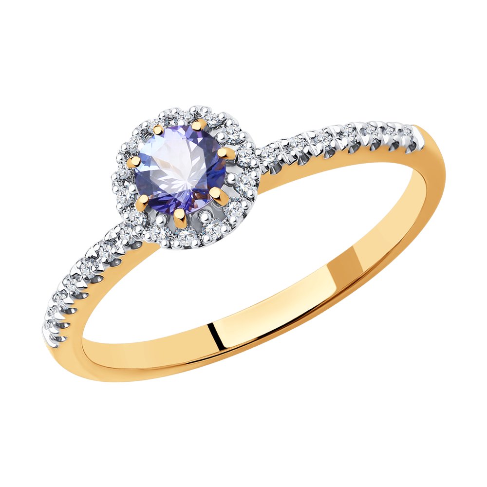 Кольцо из красного золота с бриллиантом/танзанитом р. , SOKOLOV Diamonds 6014186, 6014186
Кольцо из красного золота с бриллиантом/танзанитом р. , SOKOLOV Diamonds 6014186, 6014186
