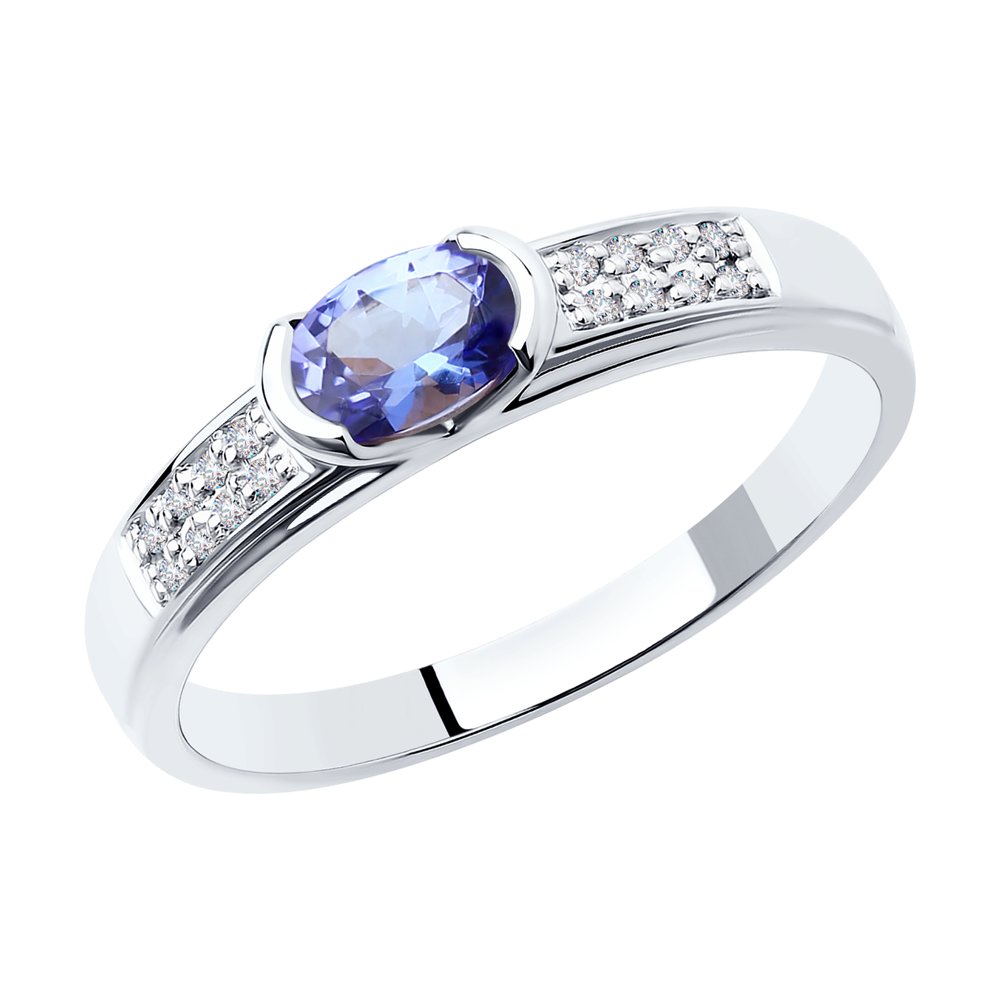 Кольцо из белого золота с бриллиантом/танзанитом р. 18,5 SOKOLOV Diamonds 6014165-3, 6014165-3
Кольцо из белого золота с бриллиантом/танзанитом р. 18,5 SOKOLOV Diamonds 6014165-3, 6014165-3