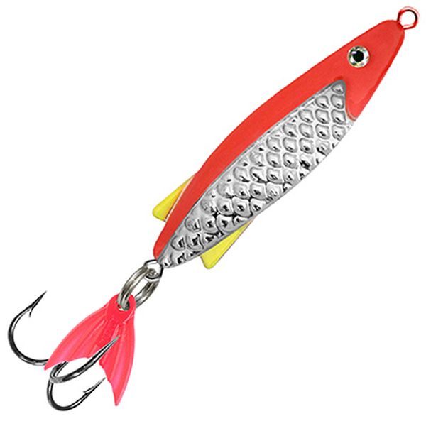 фото Блесна aqua тобик 60,0mm, 11,0g 03 (серебро, красный металлик, 2 шт.