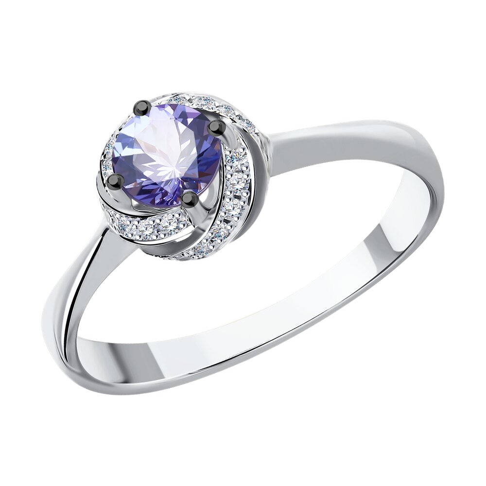 Кольцо из белого золота с бриллиантом/танзанитом р. SOKOLOV Diamonds 6014068, 6014068
Кольцо из белого золота с бриллиантом/танзанитом р. SOKOLOV Diamonds 6014068, 6014068