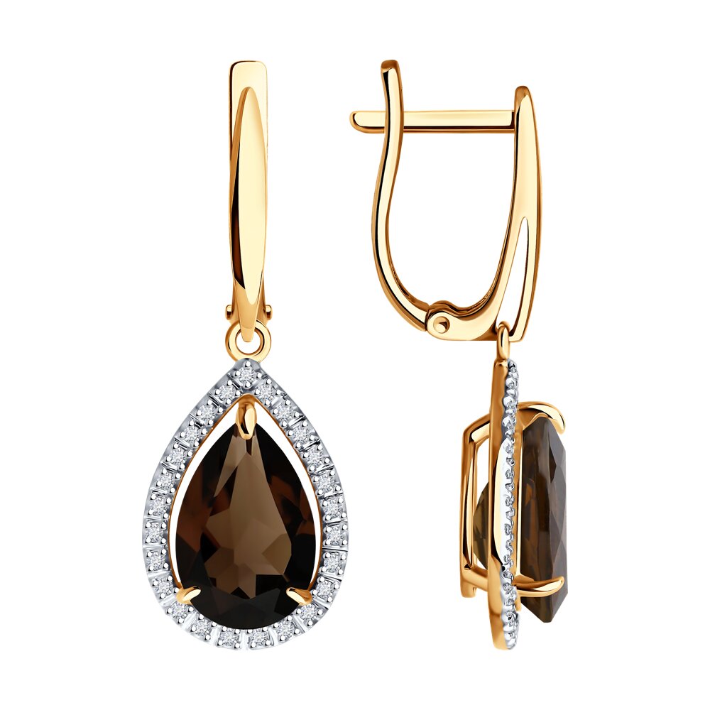 Серьги из красного золота Diamant 51-321-02439-3, фианит\раухтопаз, 51-321-02439-3
Серьги из красного золота Diamant 51-321-02439-3, фианит\раухтопаз, 51-321-02439-3