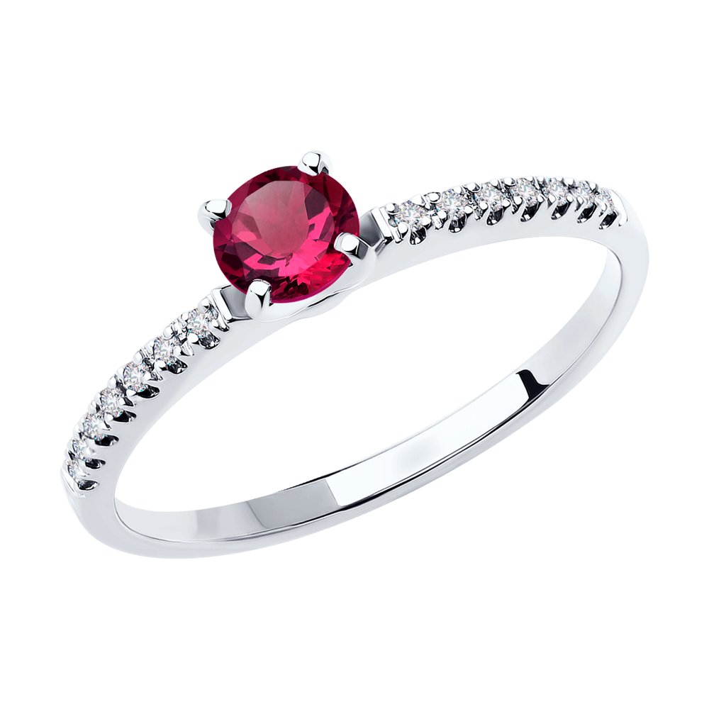 Кольцо из белого золота с бриллиантом/рубином р. , SOKOLOV Diamonds 4010656-3, 4010656-3
Кольцо из белого золота с бриллиантом/рубином р. , SOKOLOV Diamonds 4010656-3, 4010656-3