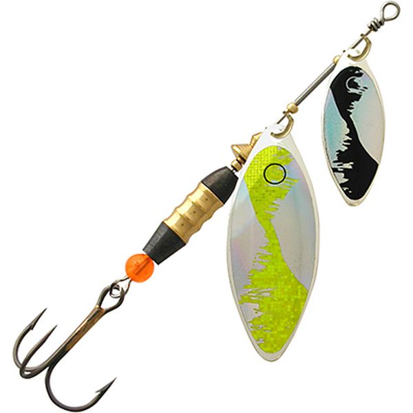 фото Блесна aqua double long 16,0g, № 1 + № 3, dul-04 (серебро, желтый, черный), 2 шт.