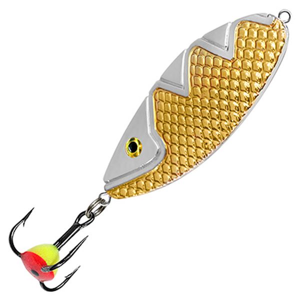 фото Блесна зимняя aqua спинка 10,0g, 06 (серебро, золото) 2 шт..