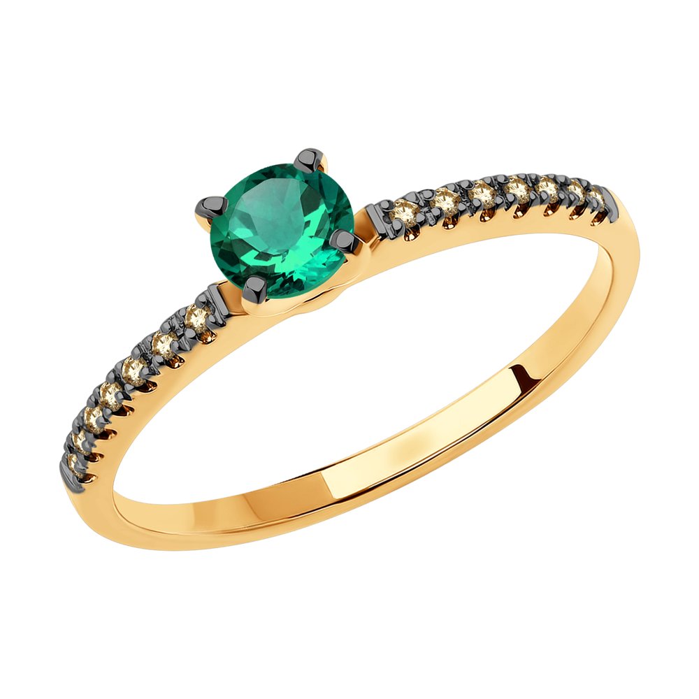 Кольцо из красного золота с бриллиантом/изумрудом р. , SOKOLOV Diamonds 3010596, 3010596
Кольцо из красного золота с бриллиантом/изумрудом р. , SOKOLOV Diamonds 3010596, 3010596