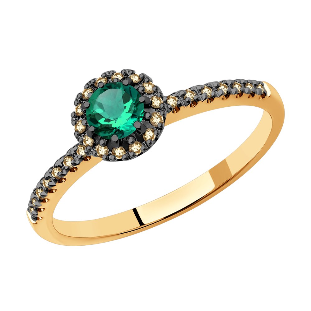 Кольцо из красного золота с бриллиантом/изумрудом р. 16,5 SOKOLOV Diamonds 3010594, 3010594
Кольцо из красного золота с бриллиантом/изумрудом р. 16,5 SOKOLOV Diamonds 3010594, 3010594
