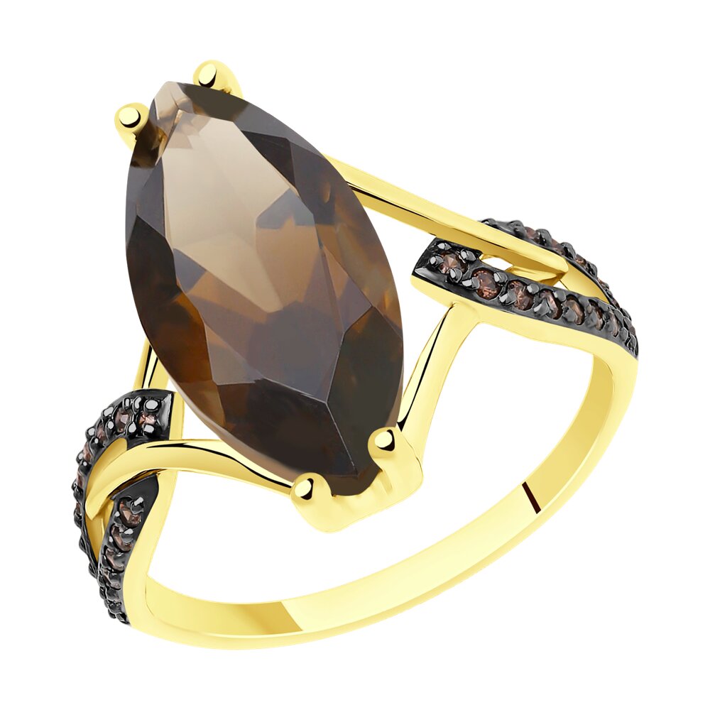 Кольцо из желтого золота р. , Diamant 53-310-00829-2, фианит\раухтопаз, 53-310-00829-2
Кольцо из желтого золота р. , Diamant 53-310-00829-2, фианит\раухтопаз, 53-310-00829-2