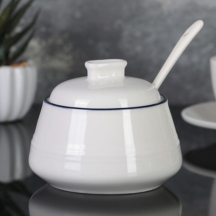 фото Сахарница «морской бриз», 250 мл, с ложкой nobrand