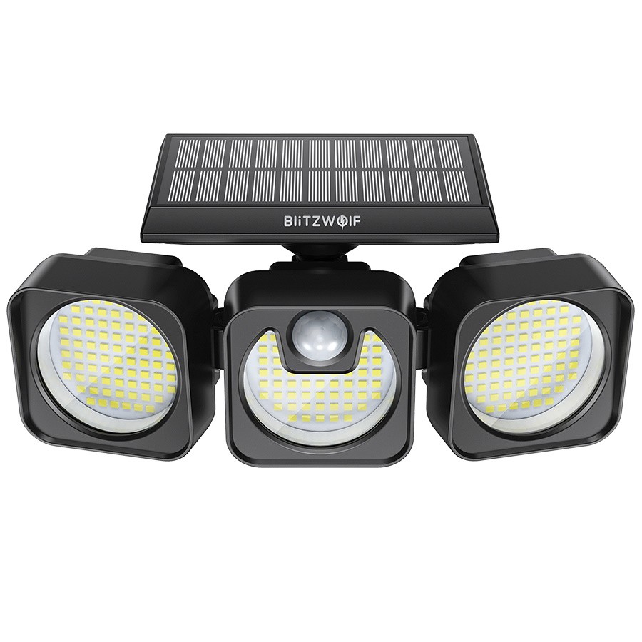 Настенный уличный светильник BlitzWolf BW-OLT7 218 LEDs 3 Heads Solar Sensor Wall Light Bl
Настенный уличный светильник BlitzWolf BW-OLT7 218 LEDs 3 Heads Solar Sensor Wall Light Bl
