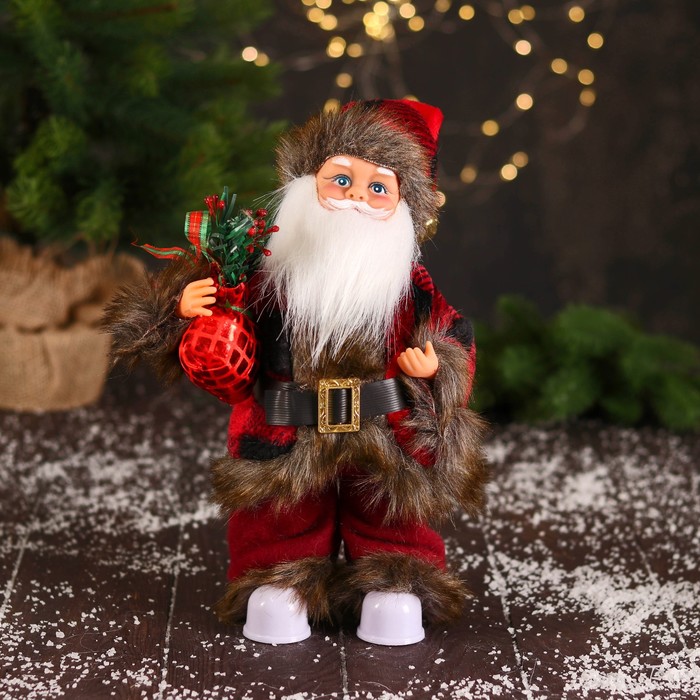 Новогодняя фигурка Bazar Дед Мороз в меховом красном костюмчике, с мешком 11x11x30 см, Красный, Дед Мороз в меховом красном костюмчике, с мешком
Новогодняя фигурка Bazar Дед Мороз в меховом красном костюмчике, с мешком 11x11x30 см, Красный, Дед Мороз в меховом красном костюмчике, с мешком