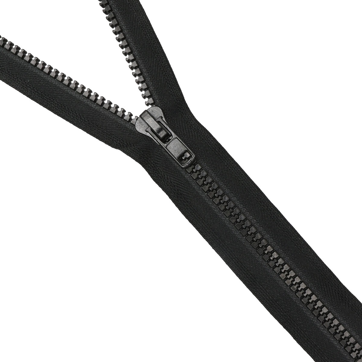 фото Молния трактор айрис, т8 1 замок 75см (580 черный), 5 шт