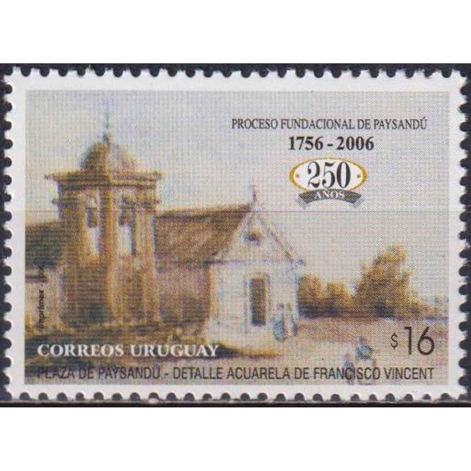 фото Почтовые марки уругвай 250 лет со дня основания города пайсанду туризм почтовые марки мира