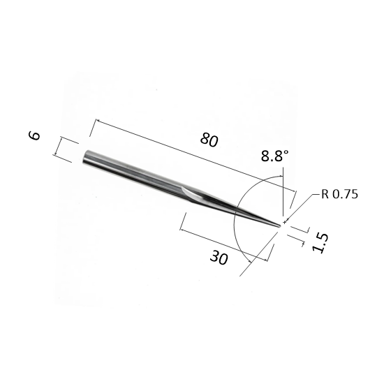 Фреза прямая двухзаходная конусная сферическая DJTOL N2ZXJQ6301580 для станка ЧПУ, N2ZXJQ
Фреза прямая двухзаходная конусная сферическая DJTOL N2ZXJQ6301580 для станка ЧПУ, N2ZXJQ
