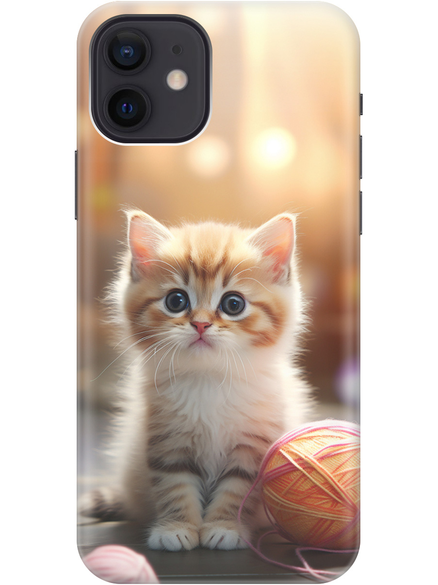 Силиконовый чехол на Apple iPhone 12, 12 Pro с принтом "Котенок и нити" прозрачный, Белый;желтый;розовый, 20010142
Силиконовый чехол на Apple iPhone 12, 12 Pro с принтом "Котенок и нити" прозрачный, Белый;желтый;розовый, 20010142