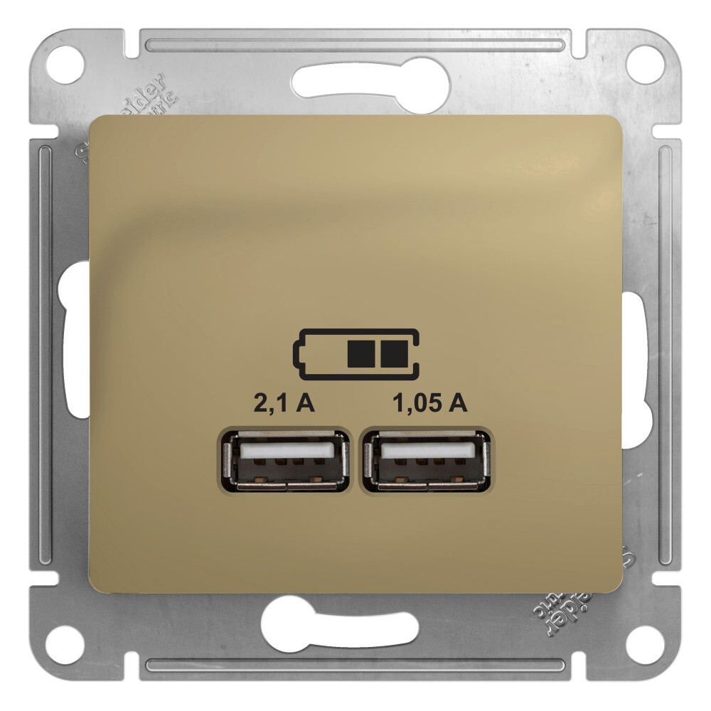 SE Glossa Титан Розетка USB 5В/2,1А, 2х5В/1,05А, Золотистый, Glossa2_240_Скрытый_1
SE Glossa Титан Розетка USB 5В/2,1А, 2х5В/1,05А, Золотистый, Glossa2_240_Скрытый_1