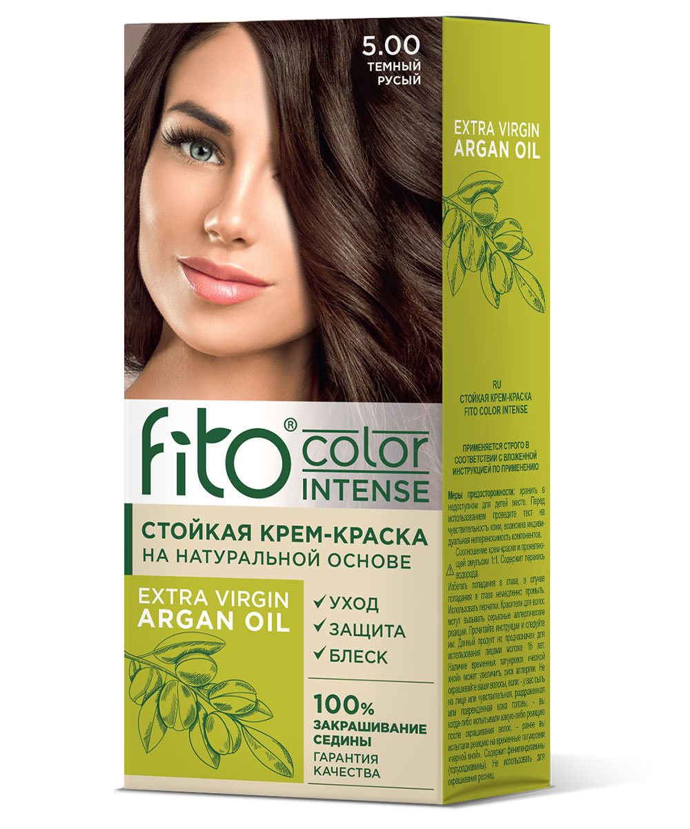 Крем-краска для волос Fito Color Intense аргана, стойкая, тон 5.00 Темный русый 115 мл
Крем-краска для волос Fito Color Intense аргана, стойкая, тон 5.00 Темный русый 115 мл