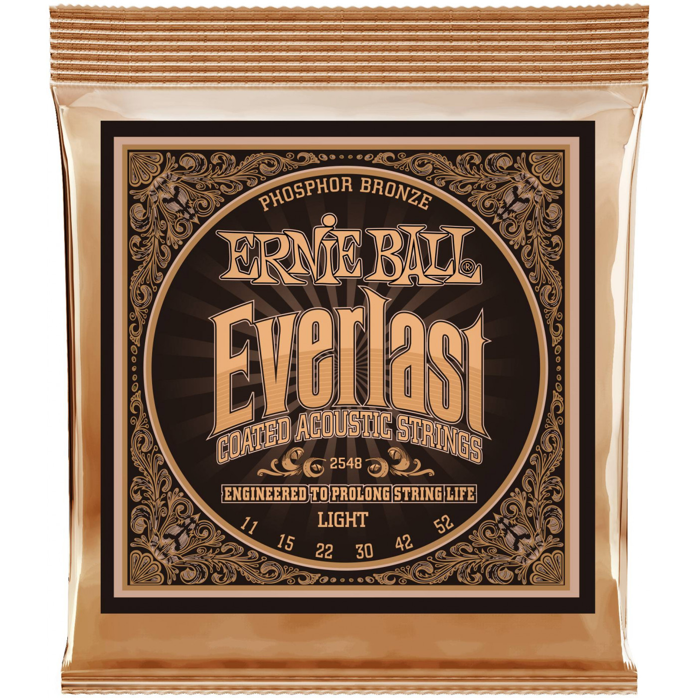 Струны для акустической гитары Ernie Ball 2548 Everlast Coated Phosphor Bronze Light 11-52
Струны для акустической гитары Ernie Ball 2548 Everlast Coated Phosphor Bronze Light 11-52