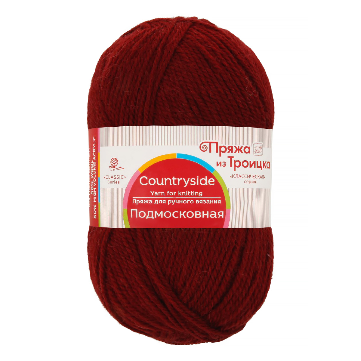Пряжа из Троицка 'Подмосковная', 100г, 250м (шерсть, акрил) (323 тёмный бордо), 10 мотков
Пряжа из Троицка 'Подмосковная', 100г, 250м (шерсть, акрил) (323 тёмный бордо), 10 мотков