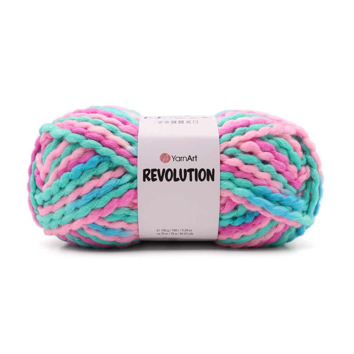 Пряжа YarnArt 'Revolution', 150г, 75м (шерсть, акрил) (1613 принт), 3 мотка, Разноцветный
Пряжа YarnArt 'Revolution', 150г, 75м (шерсть, акрил) (1613 принт), 3 мотка, Разноцветный