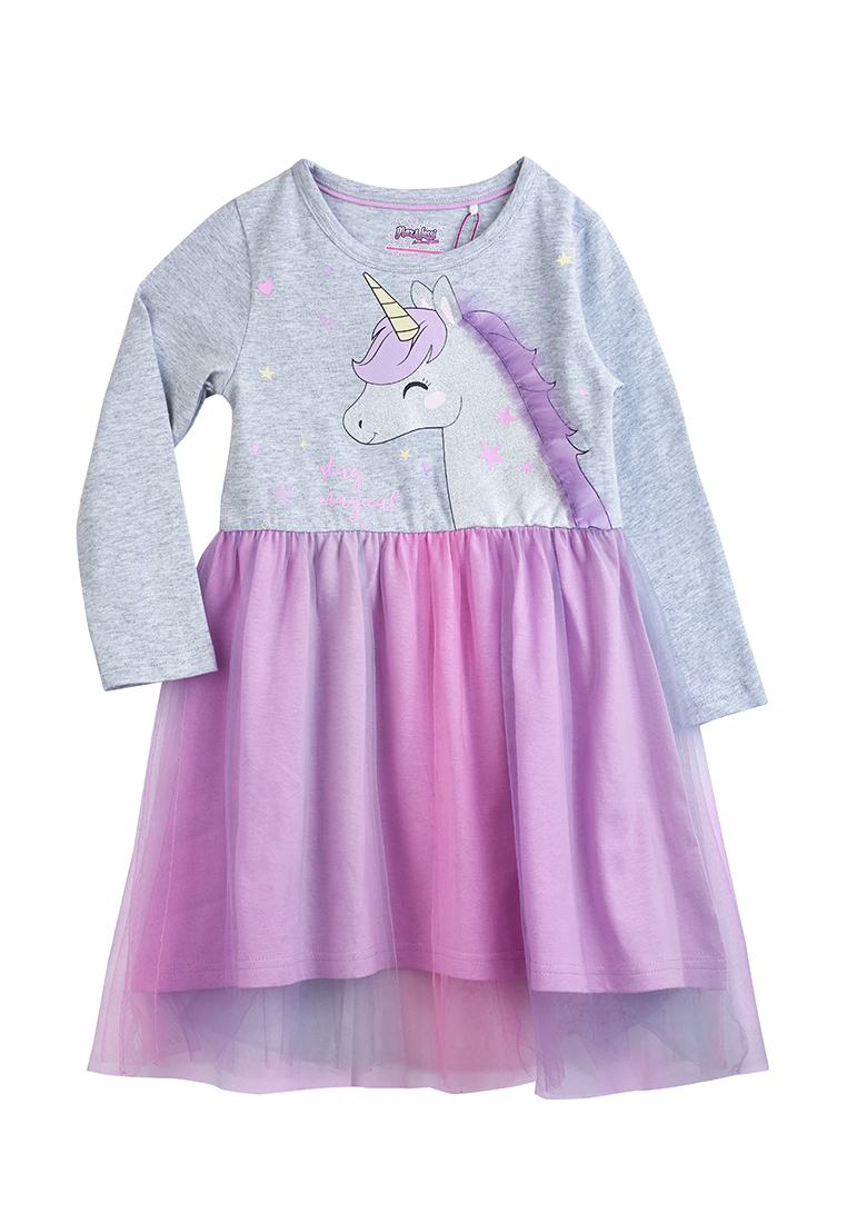 фото Платье детское max&jessi ss22c30200414 светло-серый р.104