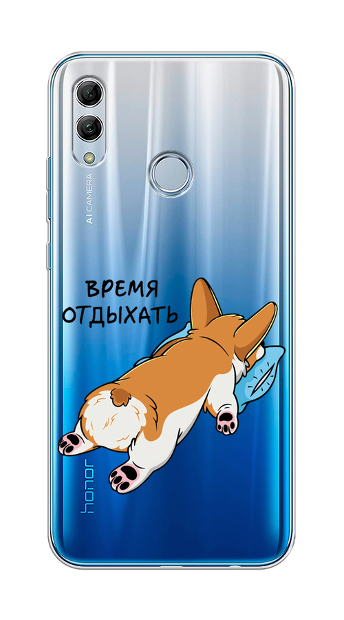 Чехол на Honor 10 Lite/Huawei P Smart 2019 "Корги отдыхает", Черный;коричневый;голубой, 67550-1
Чехол на Honor 10 Lite/Huawei P Smart 2019 "Корги отдыхает", Черный;коричневый;голубой, 67550-1
