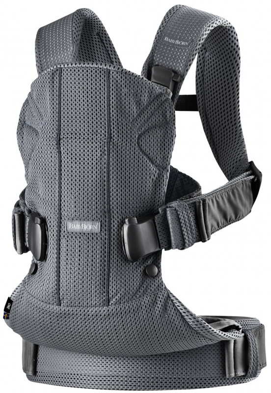 фото Слинг-эргорюкзак babybjorn one air 3d mesh темно-серый babybjörn