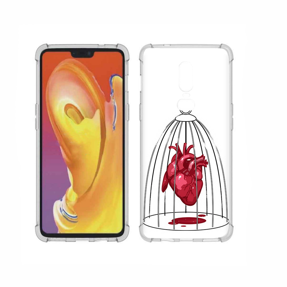 Чехол MyPads Tocco для OnePlus 6 сердце в клетке, Прозрачный, Tocco 
Чехол MyPads Tocco для OnePlus 6 сердце в клетке, Прозрачный, Tocco