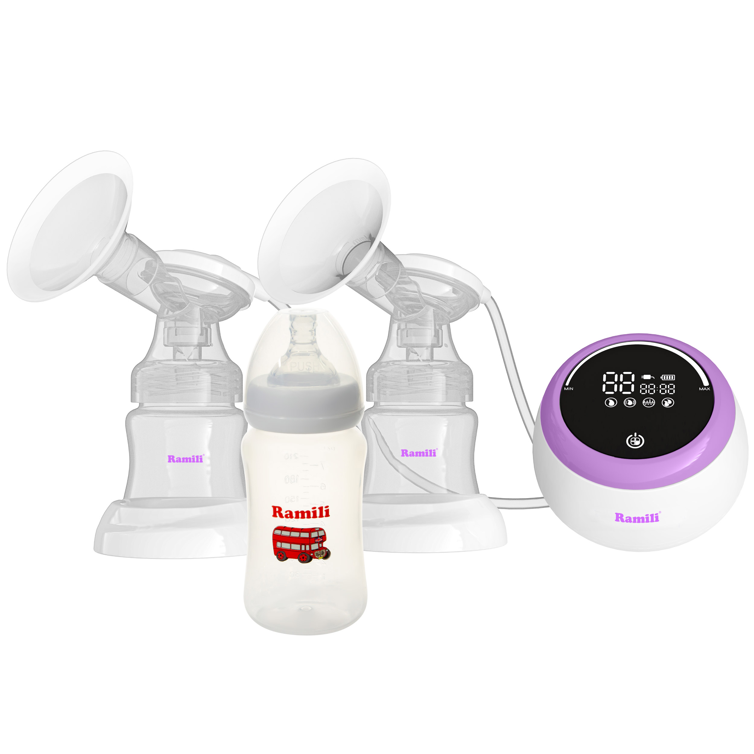 Двойной молокоотсос Ramili SE450 с дополнительной противоколиковой бутылочкой 240ML, SE450240ML_1
Двойной молокоотсос Ramili SE450 с дополнительной противоколиковой бутылочкой 240ML, SE450240ML_1