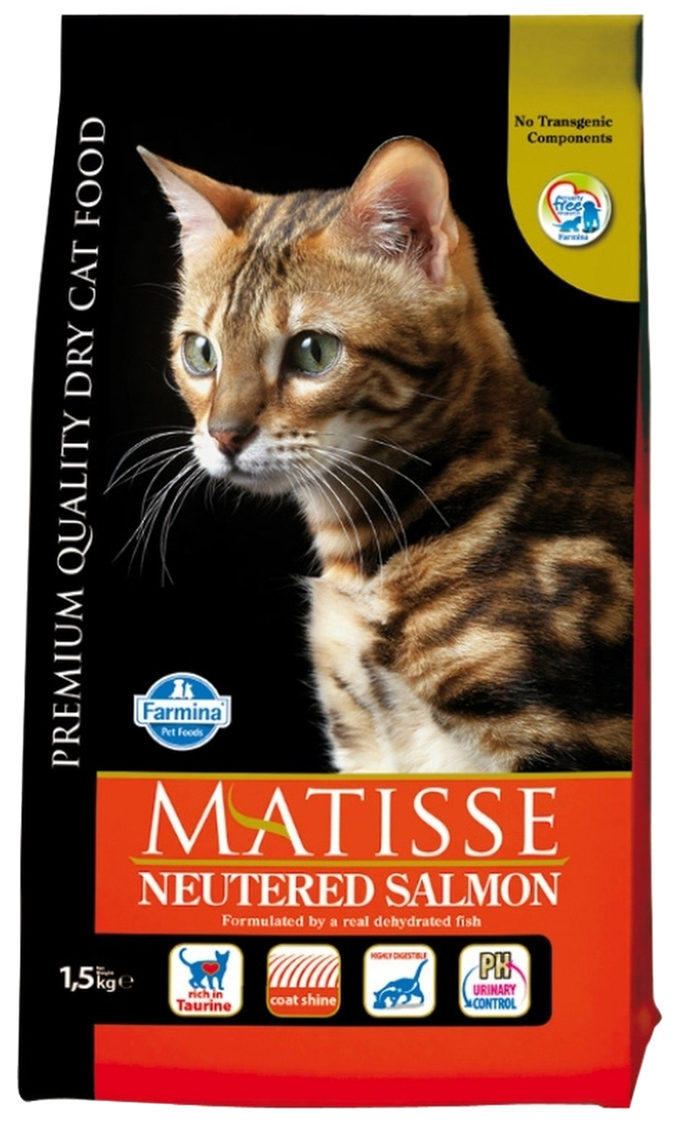 MATISSE MATISSE NEUTERED SALMON для взрослых кастрированных котов и стерилизованных кошек
MATISSE MATISSE NEUTERED SALMON для взрослых кастрированных котов и стерилизованных кошек