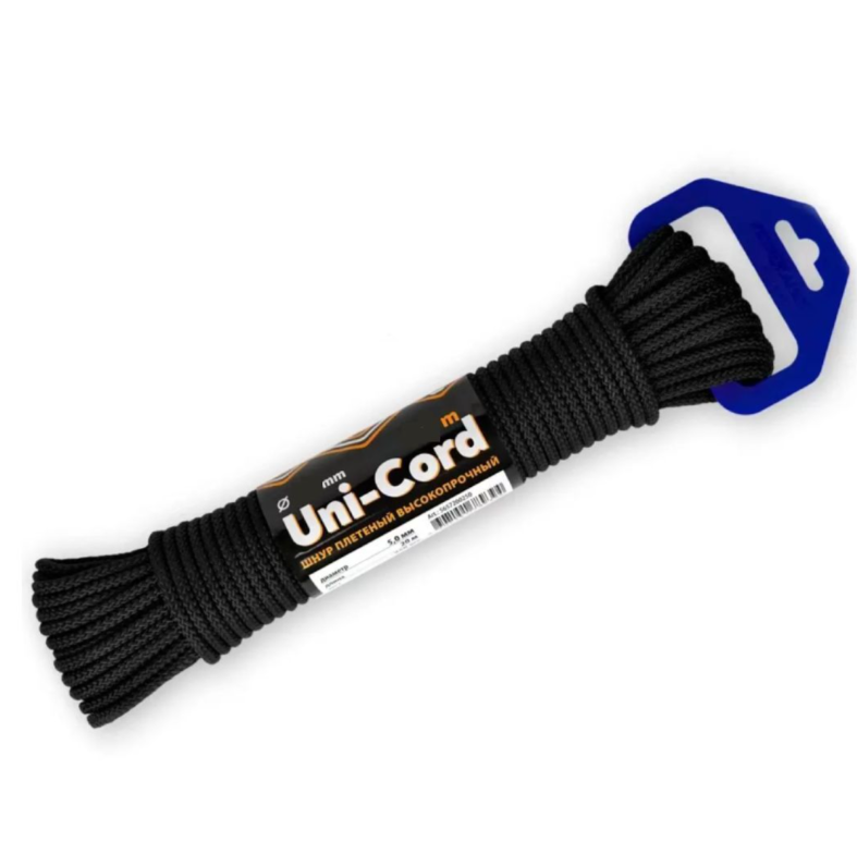 Шнур плетеный Петроканат UNI-CORD 6,0 мм (20 м) черный, евромоток (- / 8 / 850 / черный /, Uni-Cord
Шнур плетеный Петроканат UNI-CORD 6,0 мм (20 м) черный, евромоток (- / 8 / 850 / черный /, Uni-Cord