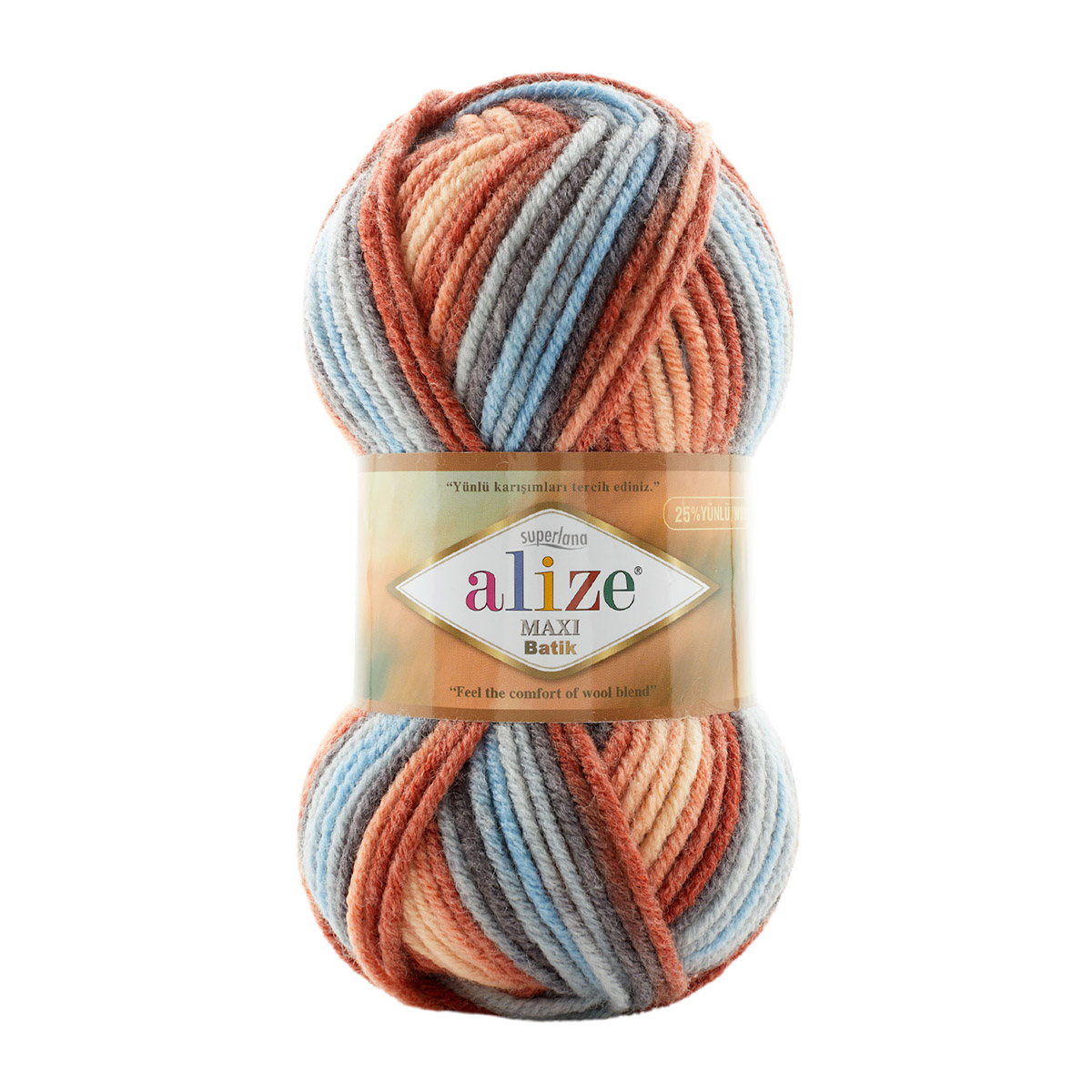 Пряжа для вязания Alize Superlana Maxi Batik 100г 100м 7922 секционный 5 мотков, Разноцветный, 7736118
Пряжа для вязания Alize Superlana Maxi Batik 100г 100м 7922 секционный 5 мотков, Разноцветный, 7736118