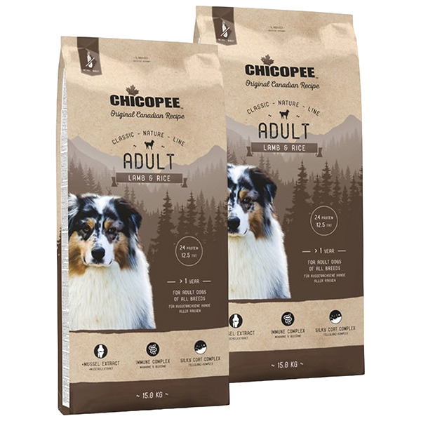 CHICOPEE CHICOPEE CLASSIC NATURE LINE ADULT LAMB & RICE для взрослых собак всех пород с яг
CHICOPEE CHICOPEE CLASSIC NATURE LINE ADULT LAMB & RICE для взрослых собак всех пород с яг
