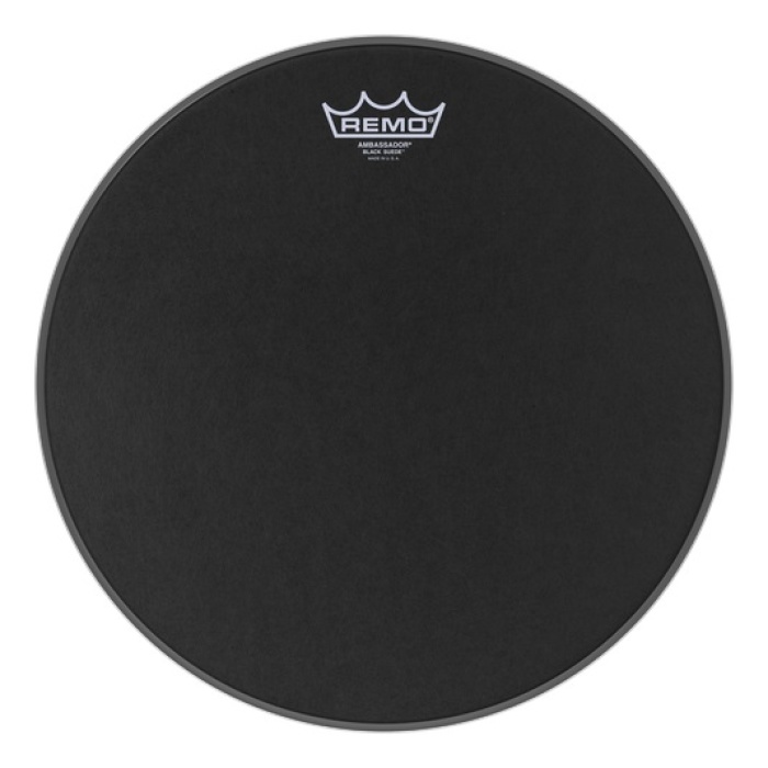 Remo Ba-0814-es Batter, Ambassador, Black Suede, 14 пластик 
Remo Ba-0814-es Batter, Ambassador, Black Suede, 14 пластик