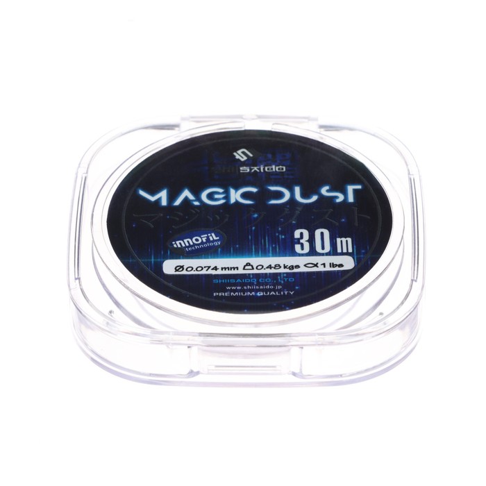 Леска Shii Saido Magic Dust, диаметр 0.074 мм, тест 0.48 кг, 30 м, хамелеон, Зеленый, Magic Dust
Леска Shii Saido Magic Dust, диаметр 0.074 мм, тест 0.48 кг, 30 м, хамелеон, Зеленый, Magic Dust